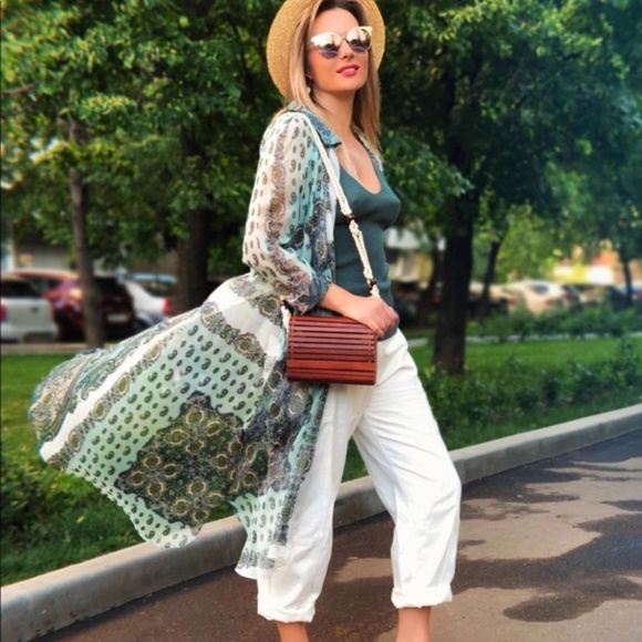 Paisley Boho Botton-up - Picture 9 of 13